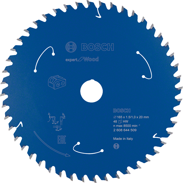Bosch Expert for Wood Kreissägeblatt 165/20 48 Zähne Holz