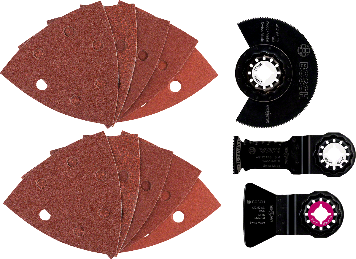 Bosch Starlock Universal-Set für Multifunktionswerkzeuge ATZ / AIZ / ACZ 13 tlg.