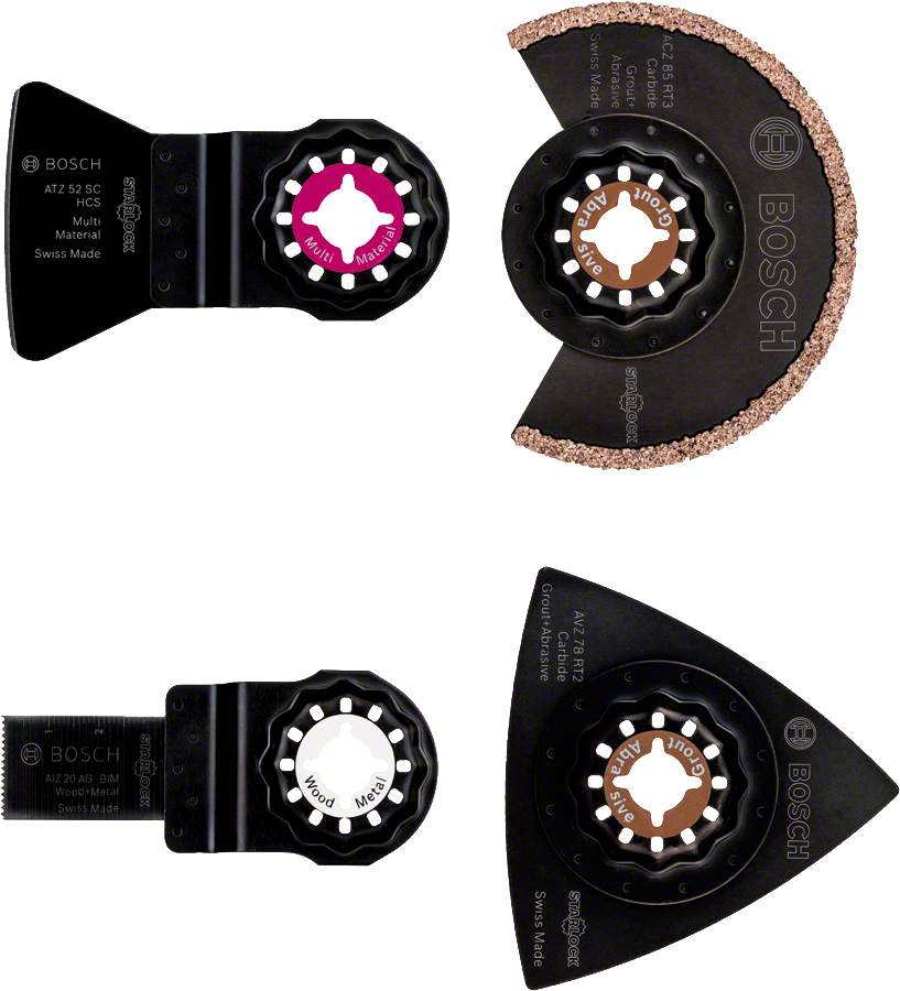 Bosch Professional Starlock Fliesen-Set für Multifunktionswerkzeuge 4tlg.