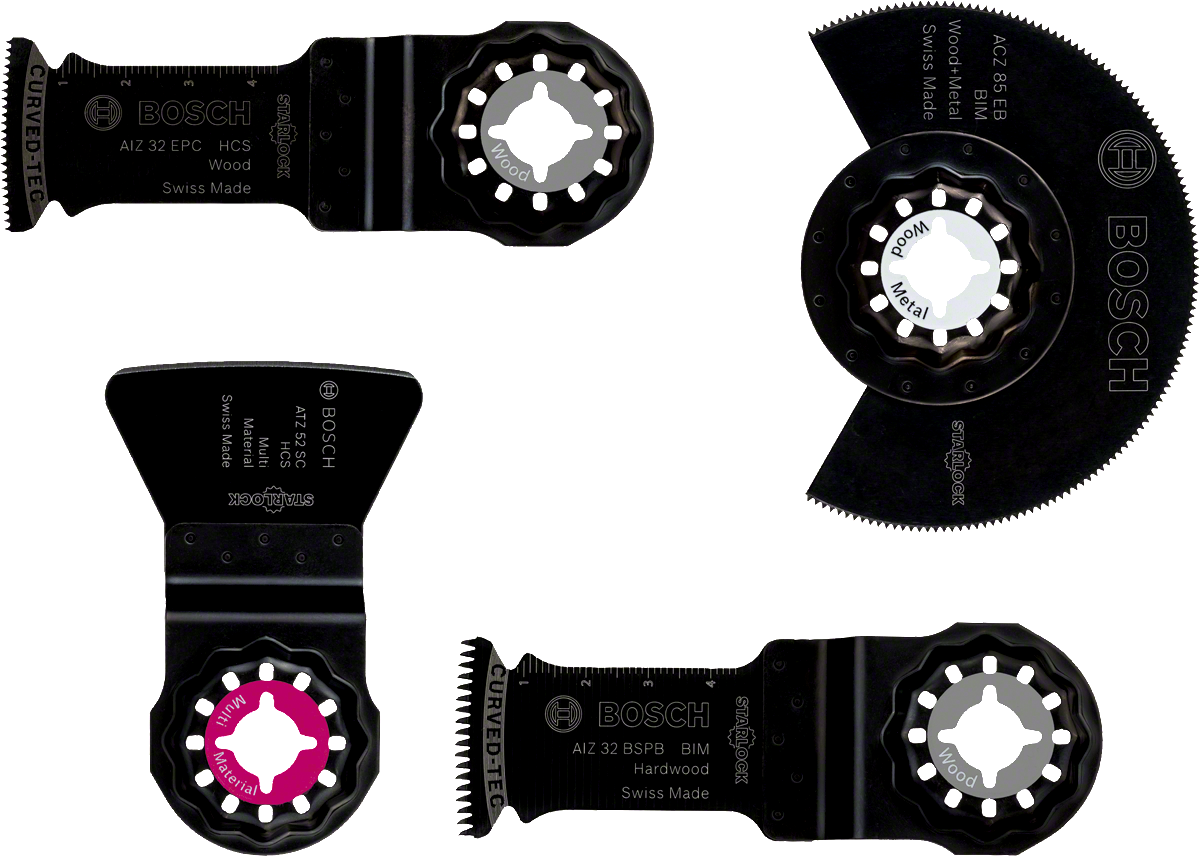 Bosch Starlock Bodenbelag-Set für Multifunktionswerkzeuge AIZ / ACZ / ATZ  4tlg.