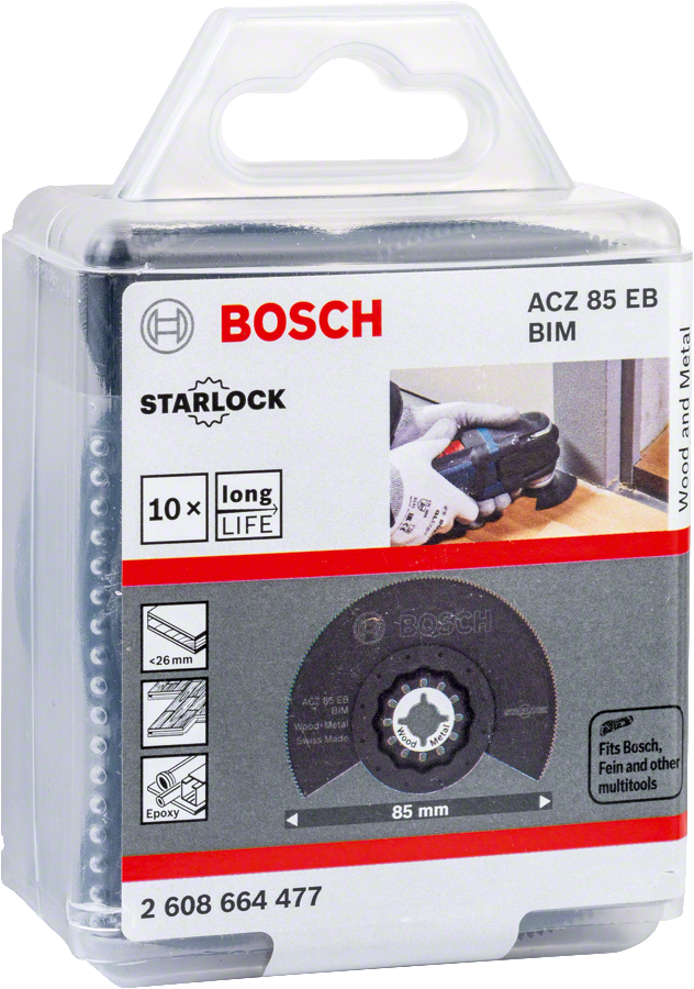 Bosch Starlock Segmentsägeblatt BiM ACZ 85 EB für Holz oder ungehärtetes Metall