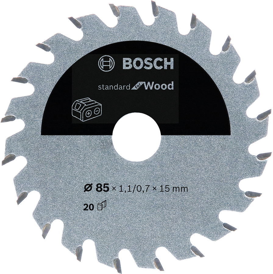 Bosch Professional Standard for Wood Kreissägeblatt 85/15 20 Zähne Holz