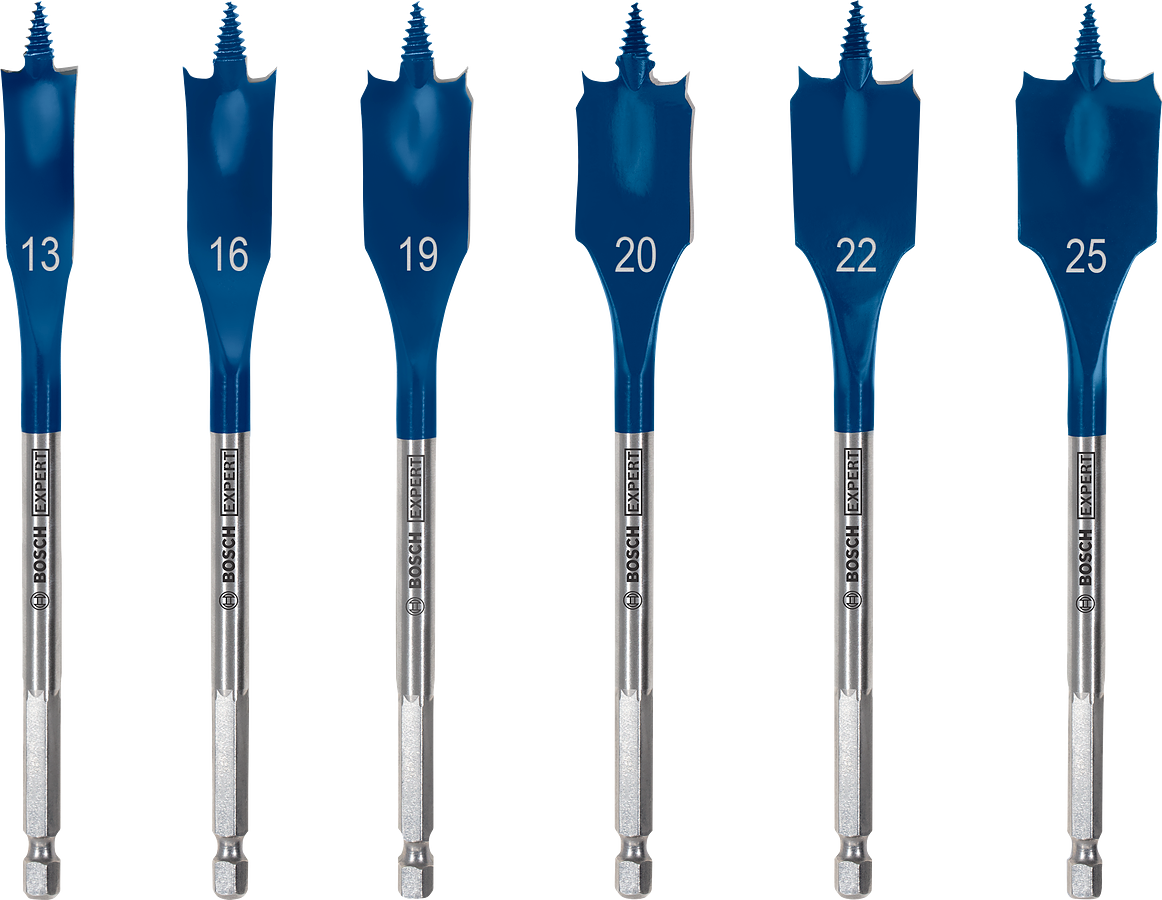 Bosch Expert SelfCut Speed Flachfräsbohrer-Set Ø 13/16/19/20/22/25 mm 6tlg. in Tasche