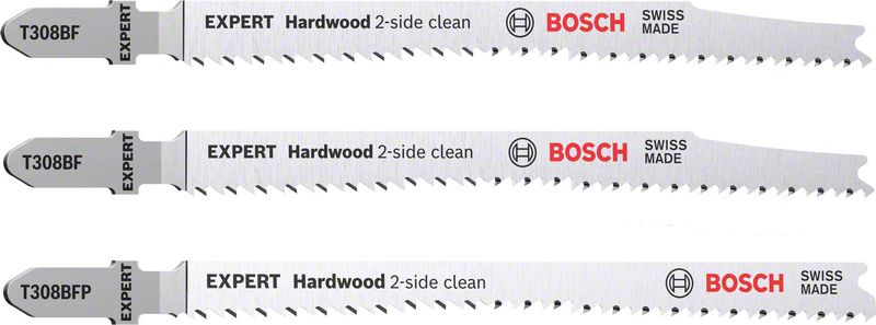 Bosch Expert Stichsägeblatt-Set T 308 BF / BFP Hardwood 2-side clean