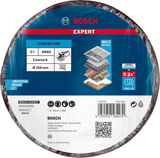 Bosch Vliesscheibe Ø 150 mm K100 Grobes AIOx (braun)