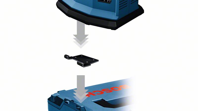 Bosch Professional GAL 18V6-80 Ladegerät mit 8.0 A Ladestrom (1600A01U9L)