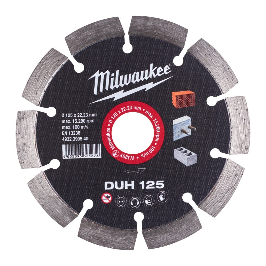 Milwaukee® Diamanttrennscheibe DUH 125 Ø 125x22.23 mm für Beton und Stein