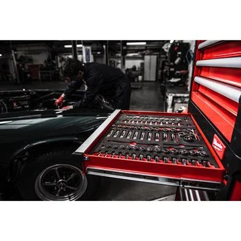 Milwaukee Einlage 1/4" Ratsche mit Steckschlüsseleinsätzen 28 tlg. (4932479824)