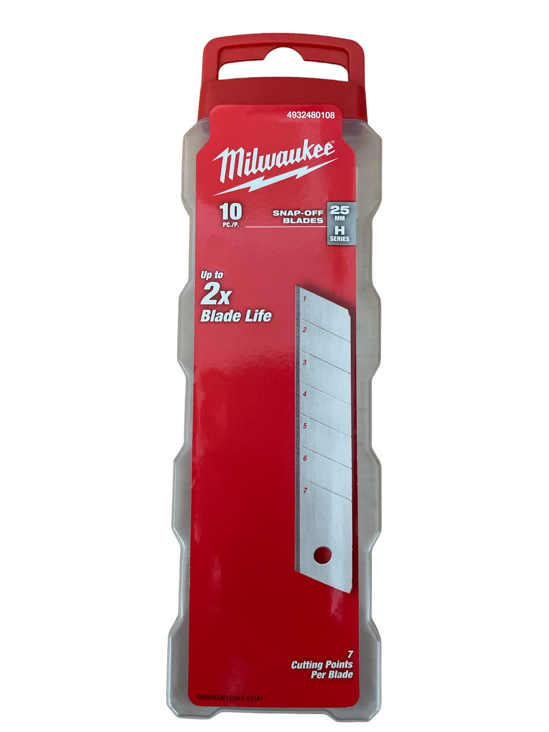 Milwaukee® Abbrechklingen aus Micro Carbide Stahl 25 mm für Cuttermesser im Spender 4932480108