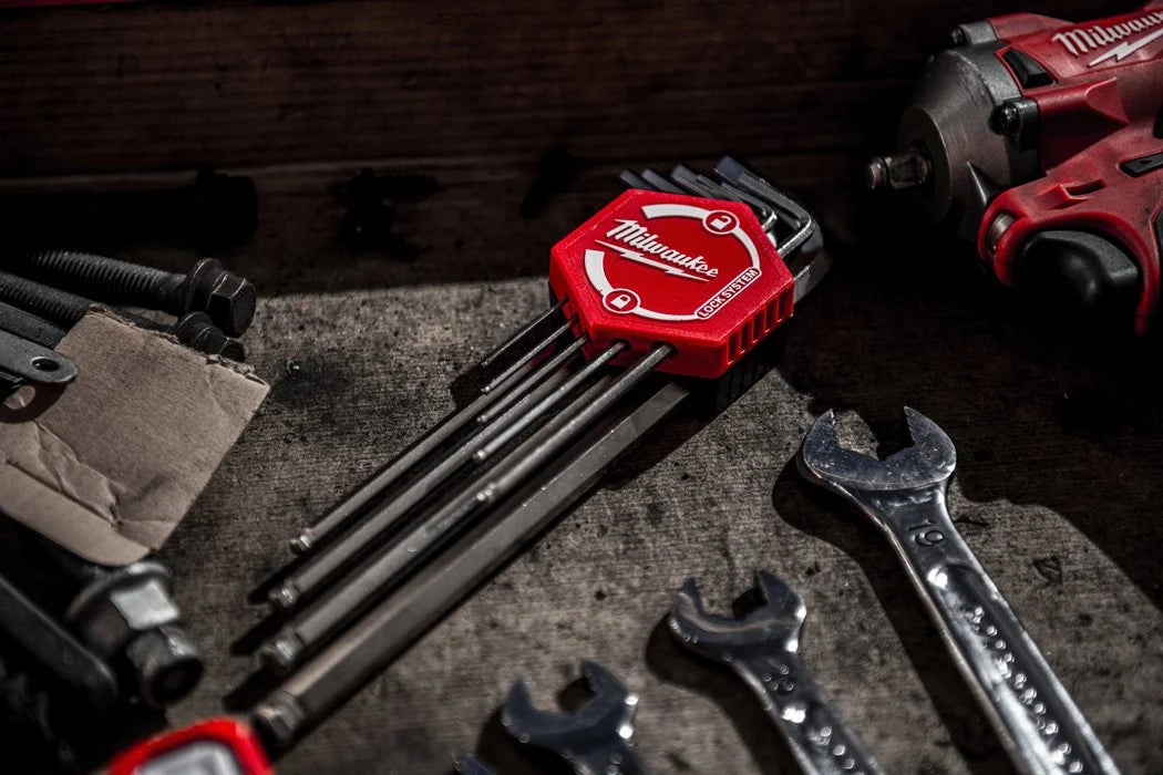 Milwaukee Innensechskantschlüssel HEX 1,5 / 2 / 2,5 / 3 / 4 / 5 / 6 / 8 / 10 mm 9tlg.