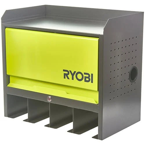 RYOBI RHWS-01 Wand-Werkzeugschrank Wandablage inkl. Schlüssel 150 kg Belastbarkeit