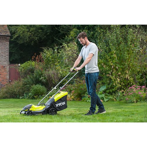 RYOBI RLM18X33B40 Brushless Akku-Rasenmäher 33 cm Schnittbreite 1x 4,0 Ah Akku und Ladegerät