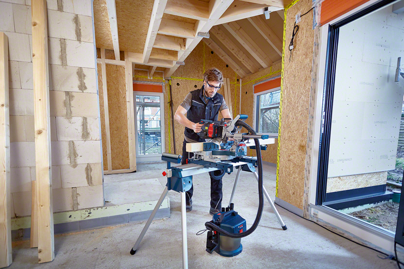 Bosch Professional GCM 18V-216 Akku-Kapp- und Gehrungssäge BITURBO 2 x 8.0 Ah ProCore