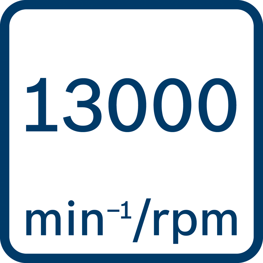 13.000 min-1 Leerlaufdrehzahl