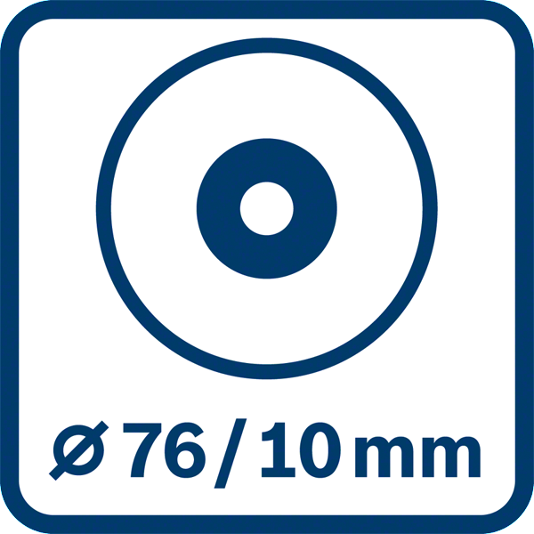 Bosch Professional GWS 12V-76 Akku-Winkelschleifer 76 mm ohne Akku/Lader im Karton