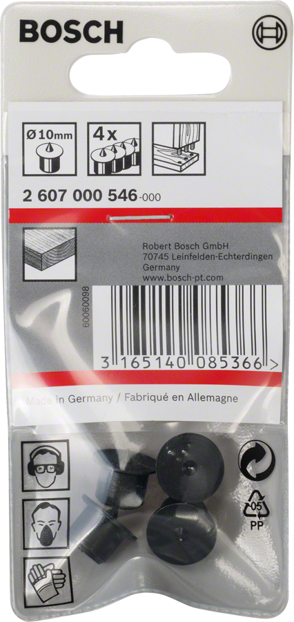 Bosch Dübelsetzer-Set Dübelzentrierstift 10 mm 4 tlg. (2607000546)