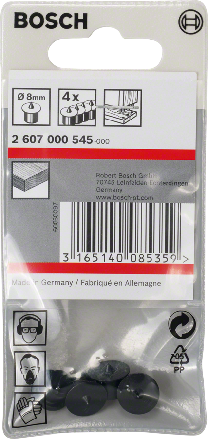 Bosch Dübelsetzer-Set Dübelzentrierstift 8 mm 4 tlg. (2607000545)