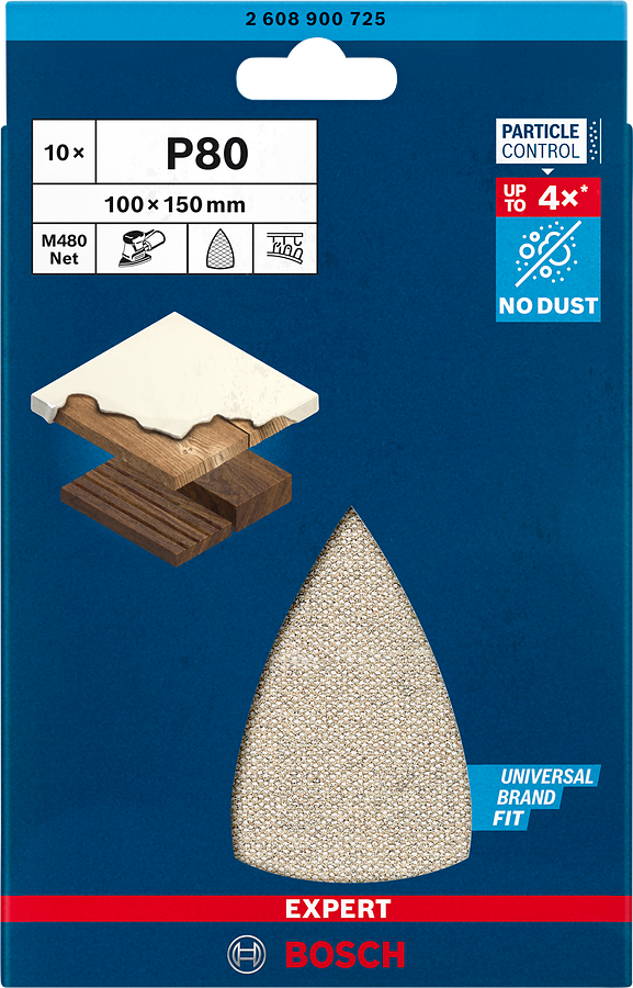 Bosch Expert Schleifnetzscheibe M480 100 x 150 mm P80 2608900725
