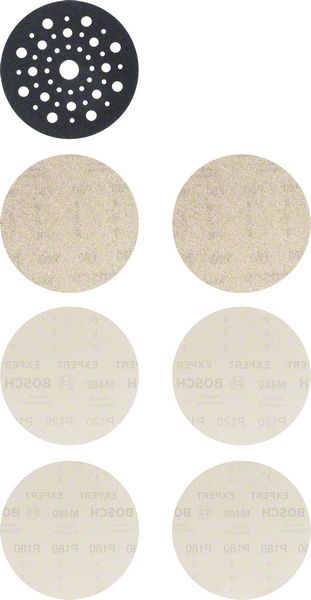 Bosch Professional Expert Schleifnetzscheiben Set M480 für Exzenterschleifer Ø 125 mm K80/120/180