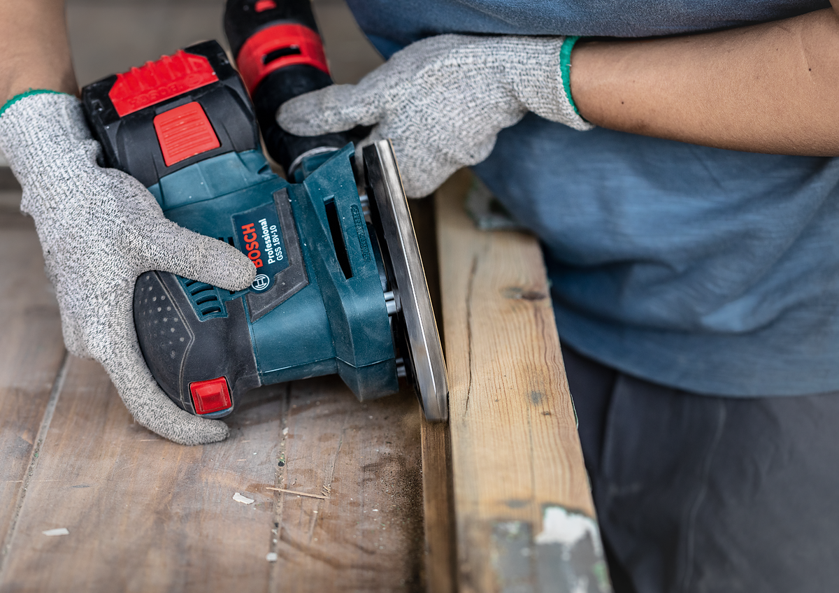 Bosch Expert Schleifpapier Set 93 mm K60/120/240 zum schleifen von Holz (2608900832)