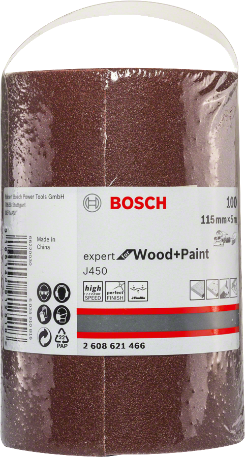 Bosch Expert for Wood and Paint Schleifrolle J450 115 mm x 5 m K60