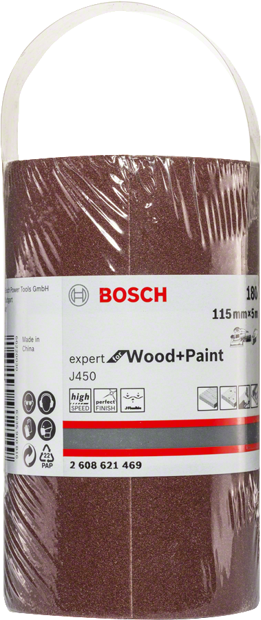 Bosch Expert for Wood and Paint Schleifrolle J450 115 mm x 5 m K60