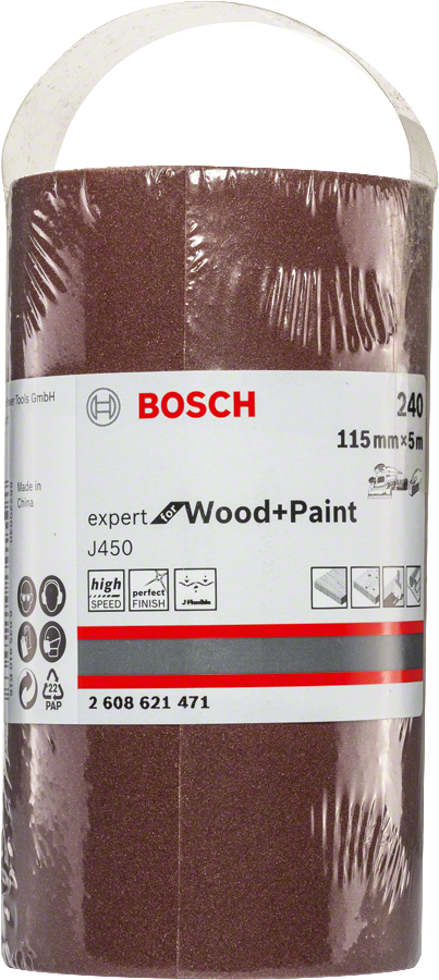 Bosch Expert for Wood and Paint Schleifrolle J450 115 mm x 5 m K60