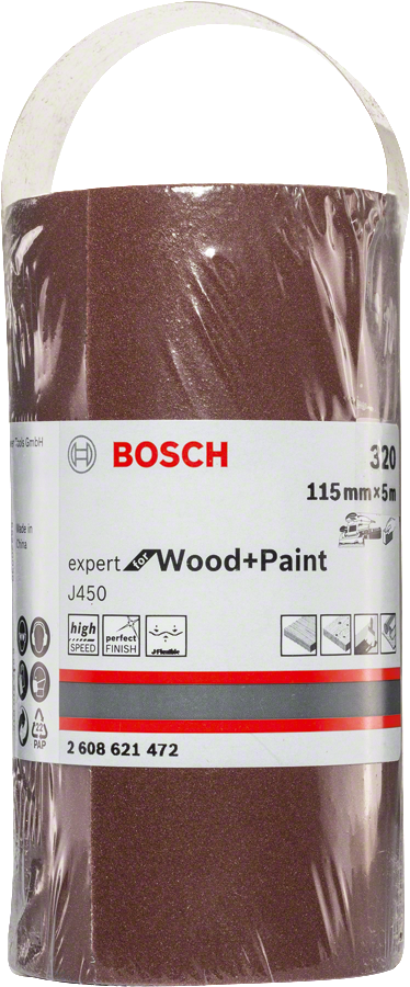 Bosch Expert for Wood and Paint Schleifrolle J450 115 mm x 5 m K60