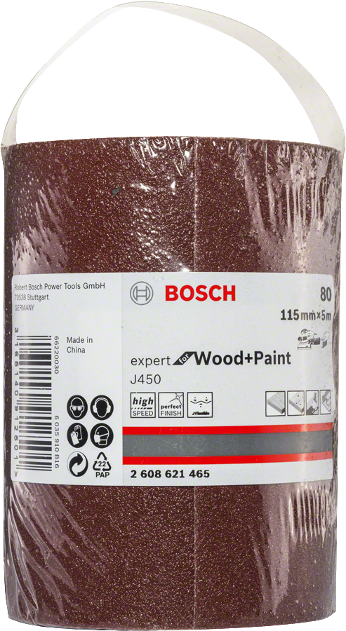 Bosch Expert for Wood and Paint Schleifrolle J450 115 mm x 5 m K60