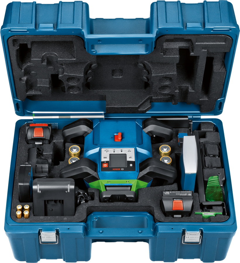 Bosch Professional GRL 650 CHVG Rotationslaser 1x Akku und Lader in Handwerkerkoffer (0601061V00)