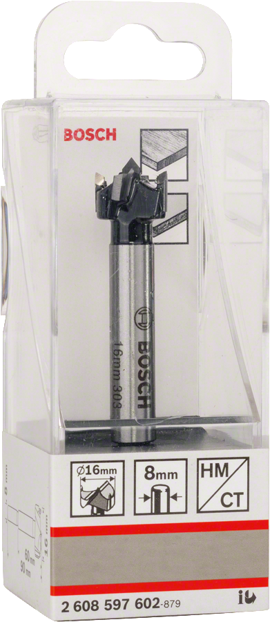 Bosch HM-Kunstbohrer 8 mm Schaft Carbide bestueckt Ø 16 mm 260897601