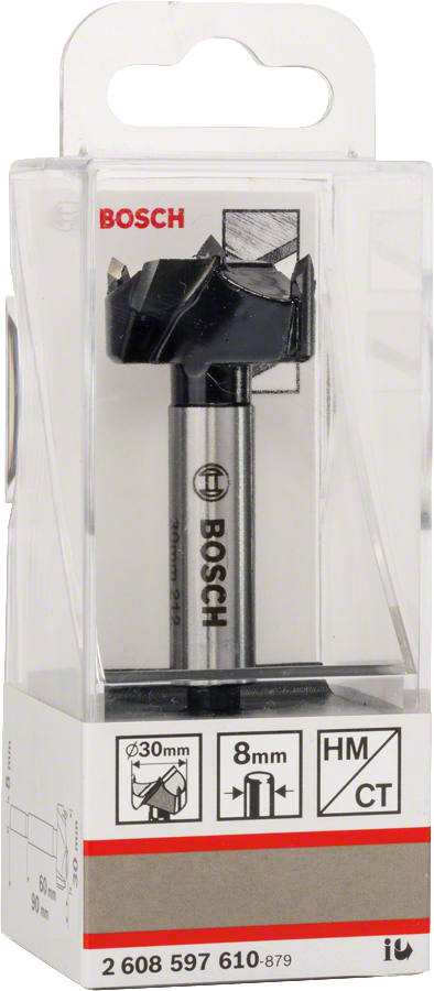 Bosch HM-Kunstbohrer 8 mm Schaft Carbide bestueckt Ø 30 mm 2608597610