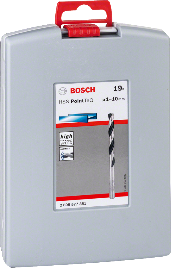 Bosch PointTeQ HSS-Spiralbohrer ProBox Ø 1-10 mm 19 tlg. in Box (2608577351)