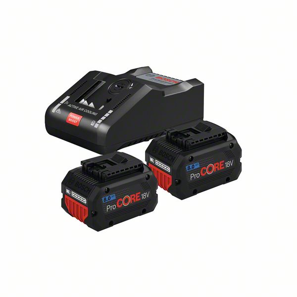 Bosch Professional 18 V Akku ProCore Starter Set BITURBO 2x 18v 8.0 Ah Akku + GAL 18V-160 C