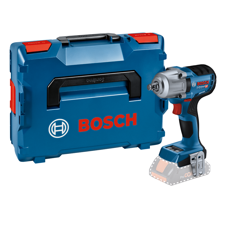 Bosch Professional GDS 18V-450 HC 1/2" vierkant Drehschlagschrauber 450 Nm ohne Akku/Lader in L-Boxx 136 (06019K4001)