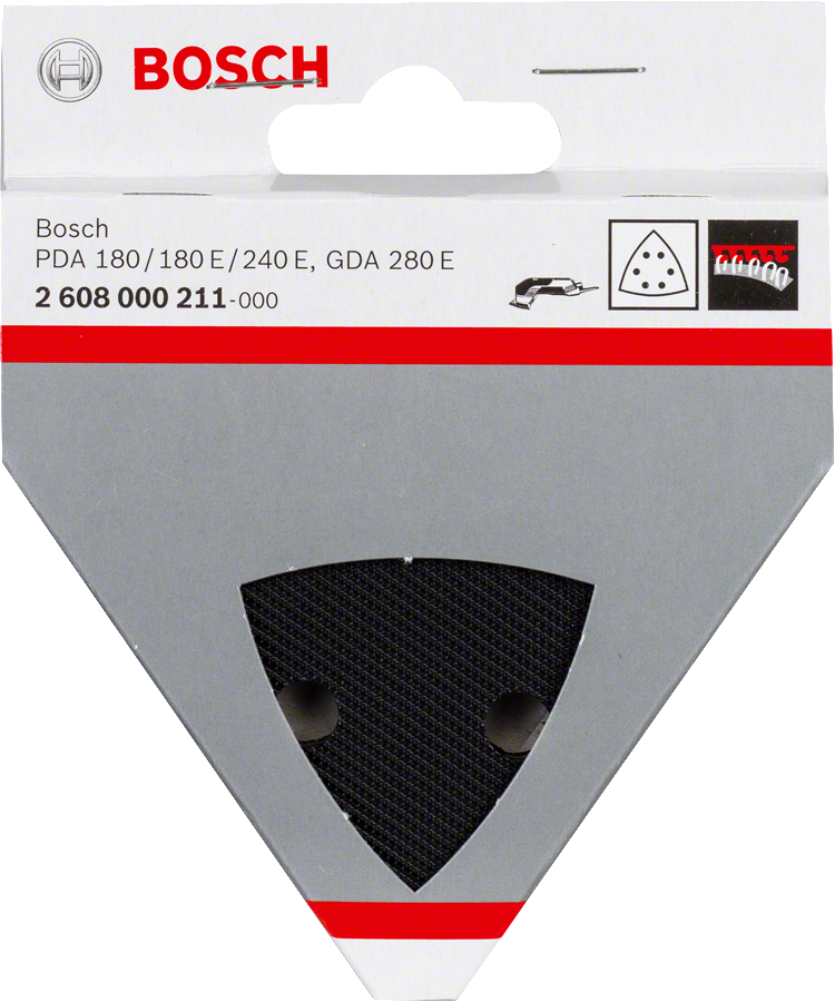 Bosch Schleifplatte mit Klett 93 mm für Deltaschleifer GDA 280 E /PDA 240 E / 180 E (2608000211)
