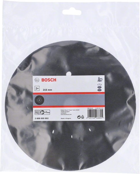 Bosch Schleiftellerschoner / Zwischenscheibe Ø 215 mm 2 Stk. (2608000692)