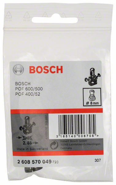 Bosch Spannzange 8 mm ohne Spannmutter fuer Oberfraese und Geradschleifer (2608570049)