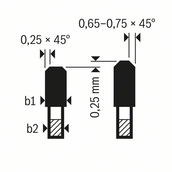 Bosch Expert for Steel Kreissägeblatt 305x25.4x2.6 mm 60 Zähne Stahl