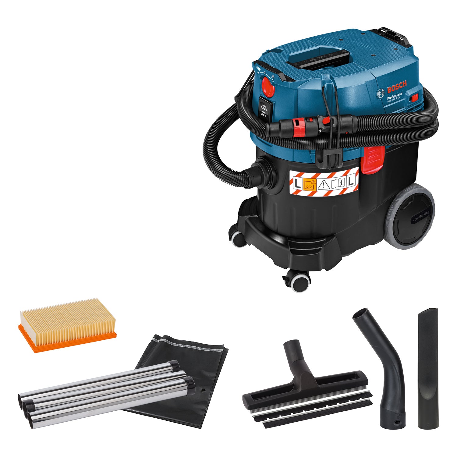 Bosch Professional GAS 35 L SFC Nass-/Trockensauger 254 mbar 1380 W Staubklasse L im Karton