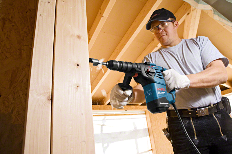 Bosch Professional GBH 3-28 DFR Bohrhammer 3.1 Joule + Schnellspannbohrfutter in L-Boxx 136