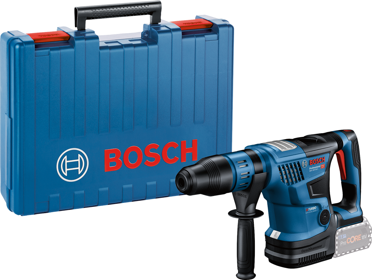 Bosch Professional GBH 18V-36 C Akku-Bohrhammer 7.0 Joule BITURBO mit SDS Max ohne Akku/Lader im Handwerkerkoffer
