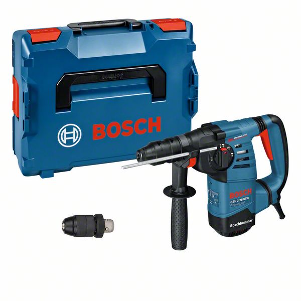 Bosch Professional GBH 3-28 DFR Bohrhammer 3.1 Joule + Schnellspannbohrfutter in L-Boxx 136