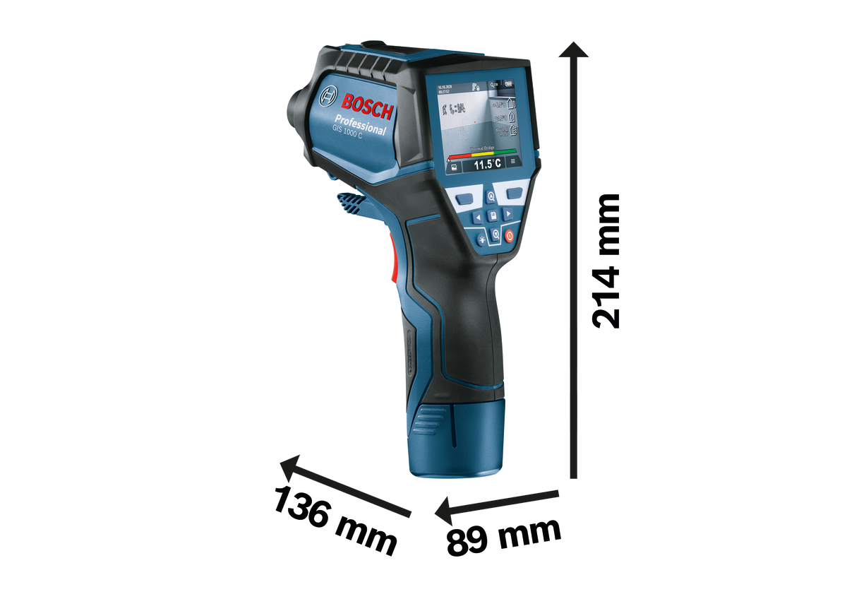 Bosch Professional GIS 1000 C Thermodetektor im Karton