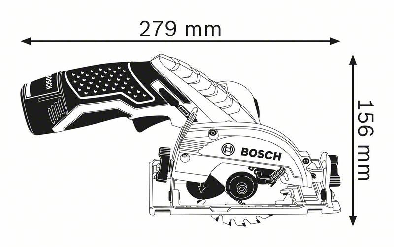 Bosch Professional GKS 12V-26 Akku-Kreissäge ohne Akku/Lader in L-Boxx 136