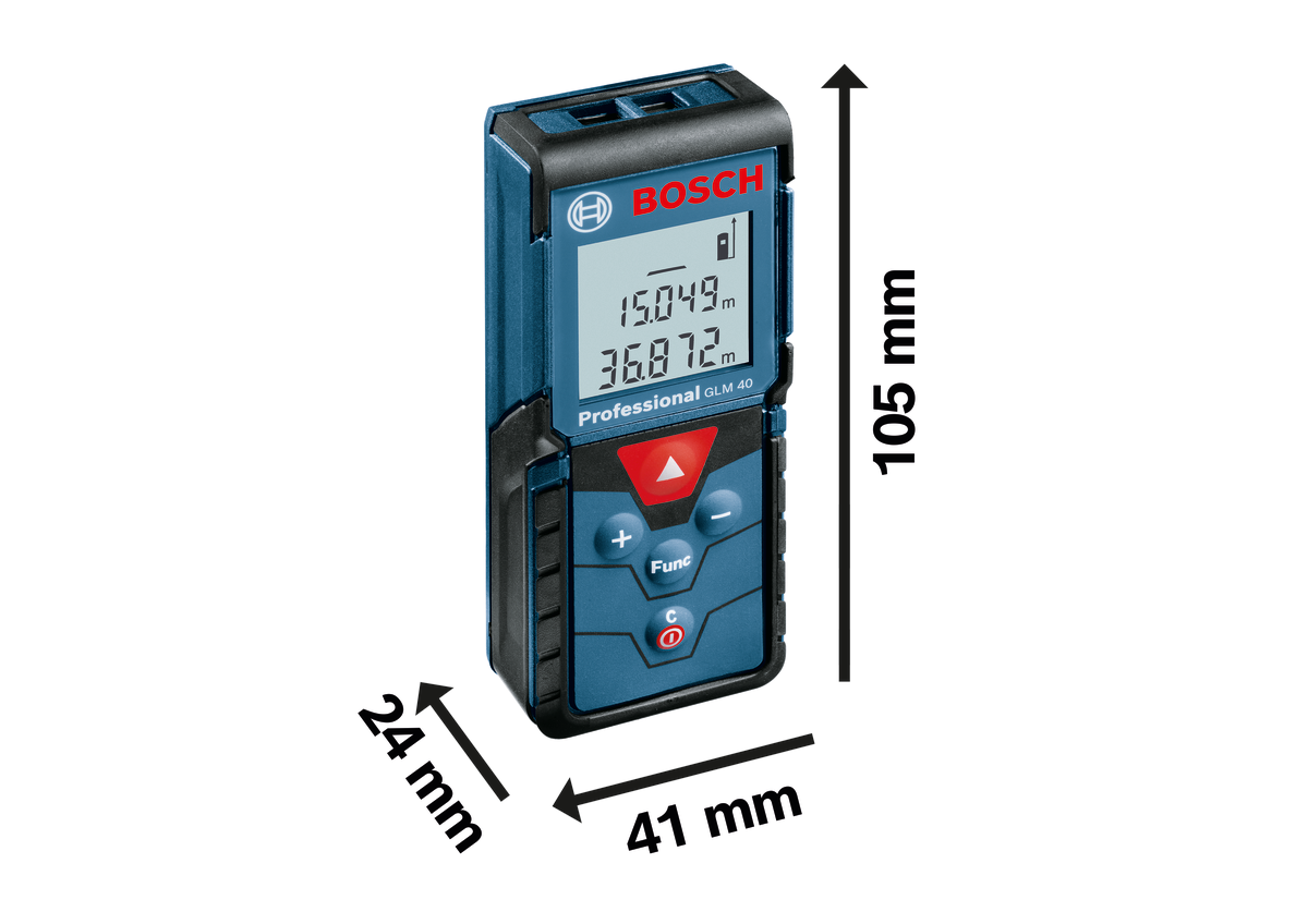 Bosch Professional GLM 40 Laser-Entfernungsmesser 40 m im Karton