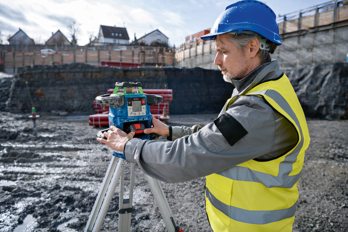 Bosch Professional GRL 650 CHVG Rotationslaser 1x Akku und Lader in Handwerkerkoffer (0601061V00)