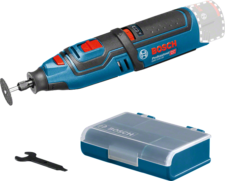 Bosch Professional GRO 12V-35 Akku-Rotationswerkzeug ohne Akku/Lader