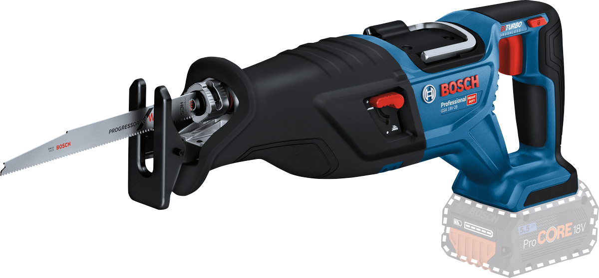 Bosch Professional GSA 18V-28 Akku-Säbelsäge 28 mm BITURBO ohne Akku/Lader in L-Boxx 238 (06016C0001)