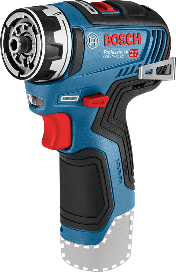 Bosch Professional GSR 12V-35 FC Akku-Bohrschrauber inkl. 4 Aufsätze ohne Akku/Lader